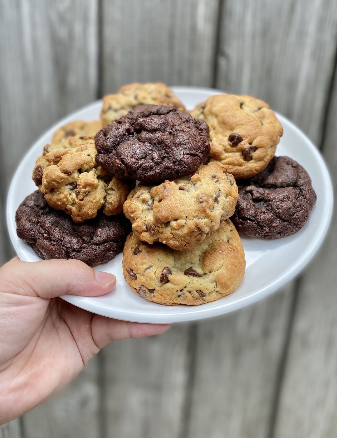 Chocolate chip cookies at Clarabell Cookies.