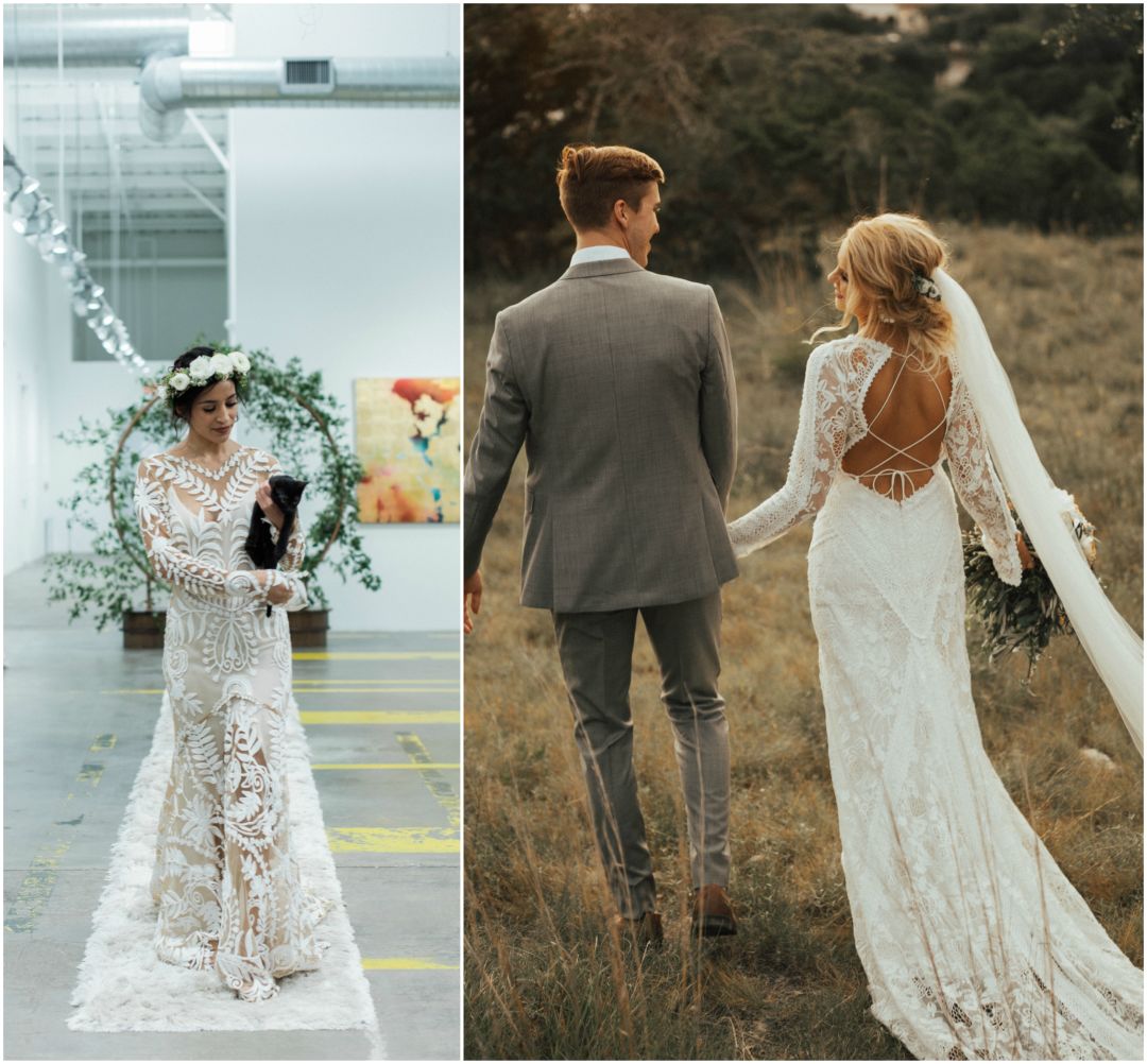 bohemian wedding dresses 2018