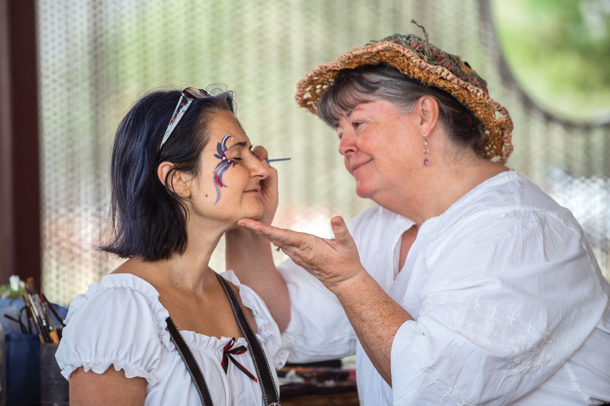 Meet Lady Iris The Ren Fest Face Painter Houstonia Magazine