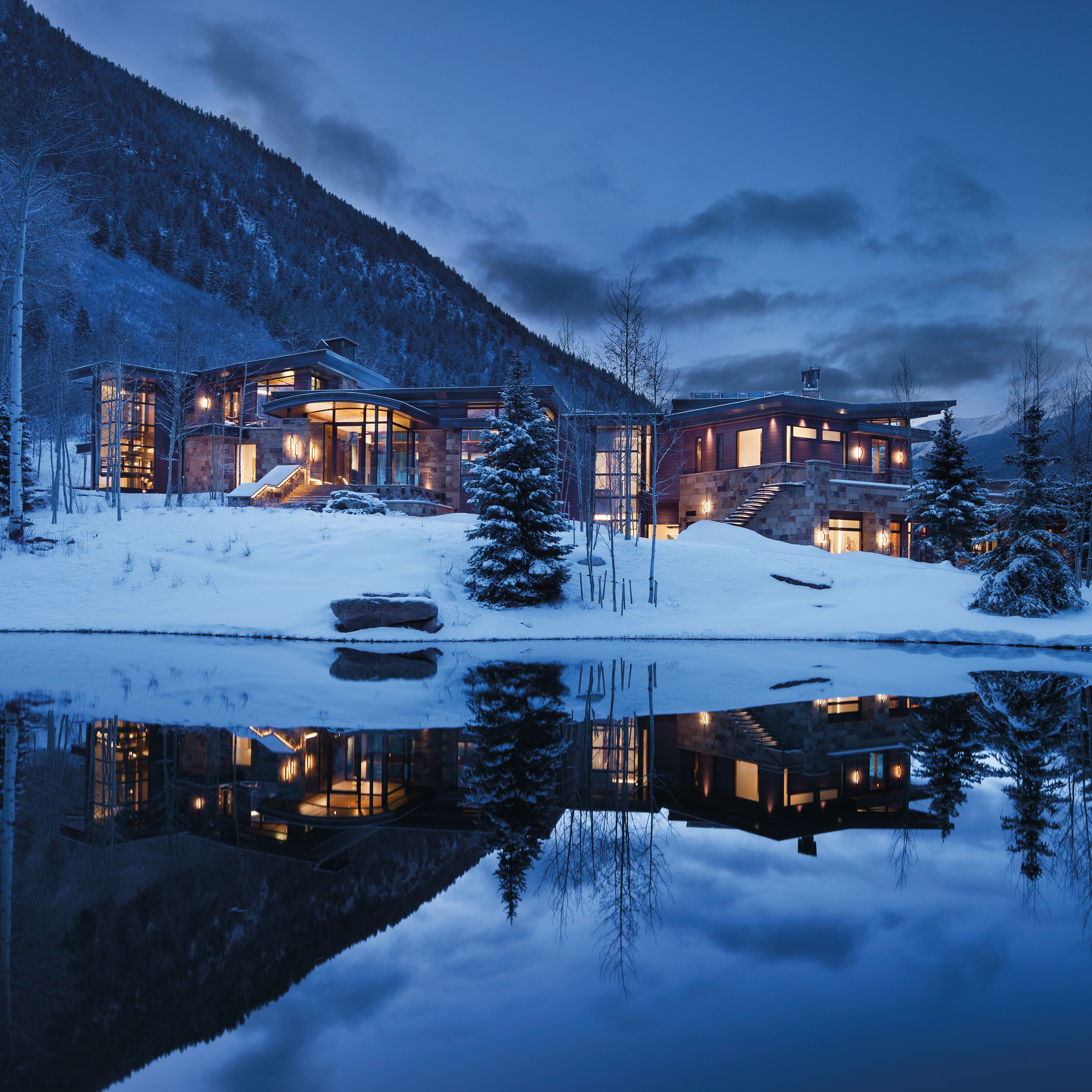 Аспен. Starwood Estate - Аспен, Колорадо, США. Aspen. Аспен дома зимой. Аспен недвижимость.