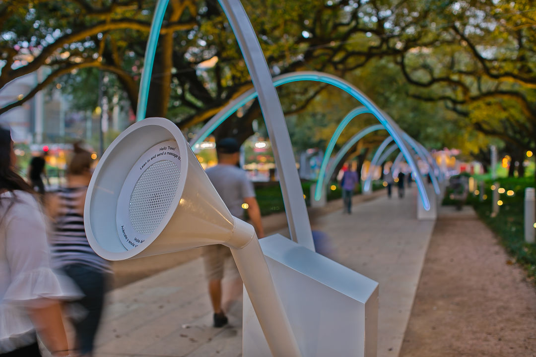 Hello trees a walking serenade at discovery green photo by morris malakoff the ckp group 3 ux8fv8