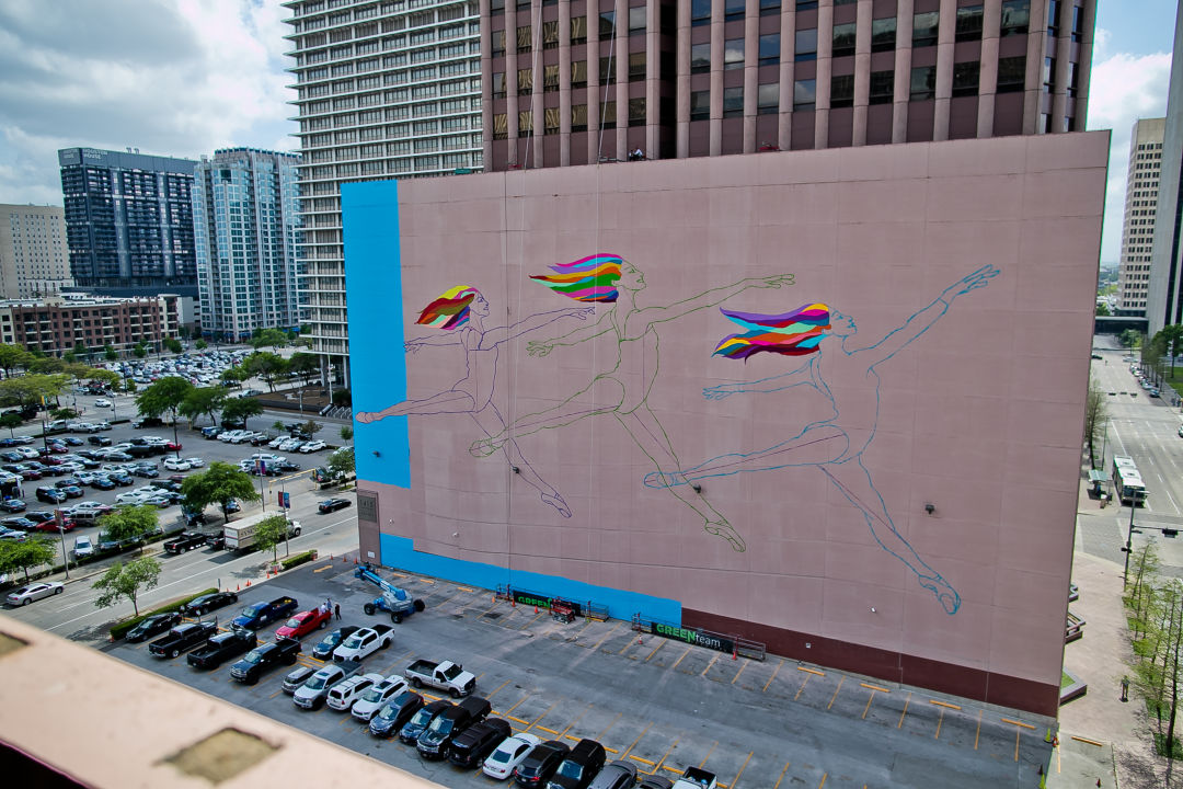 Sky dance mural in progress 10 photo by morris malakoff the ckp group zaewwg