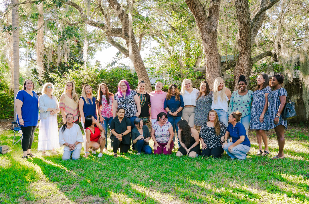 Women who've graduated from SARA with Gallien, Thorpe and Minnick.