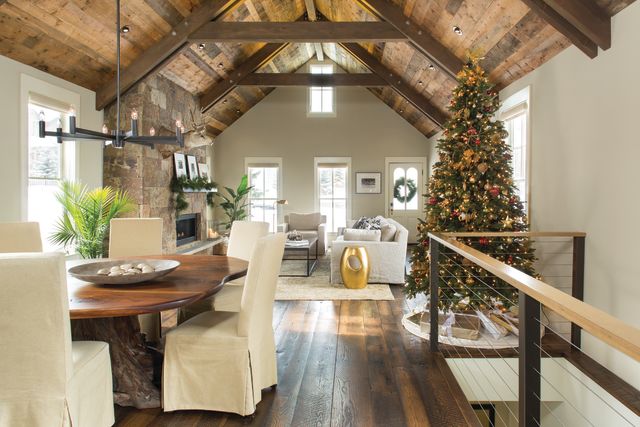 Christmas tree house interior holiday winter 2016 nn7sj4