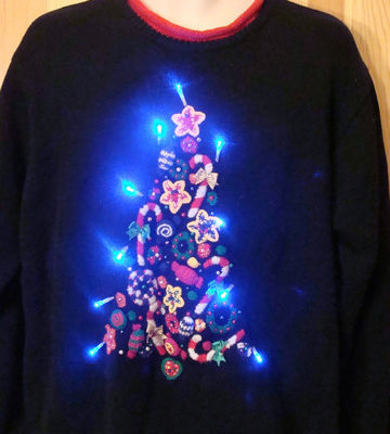 G161a christmas sweaters with lights large fwuveo