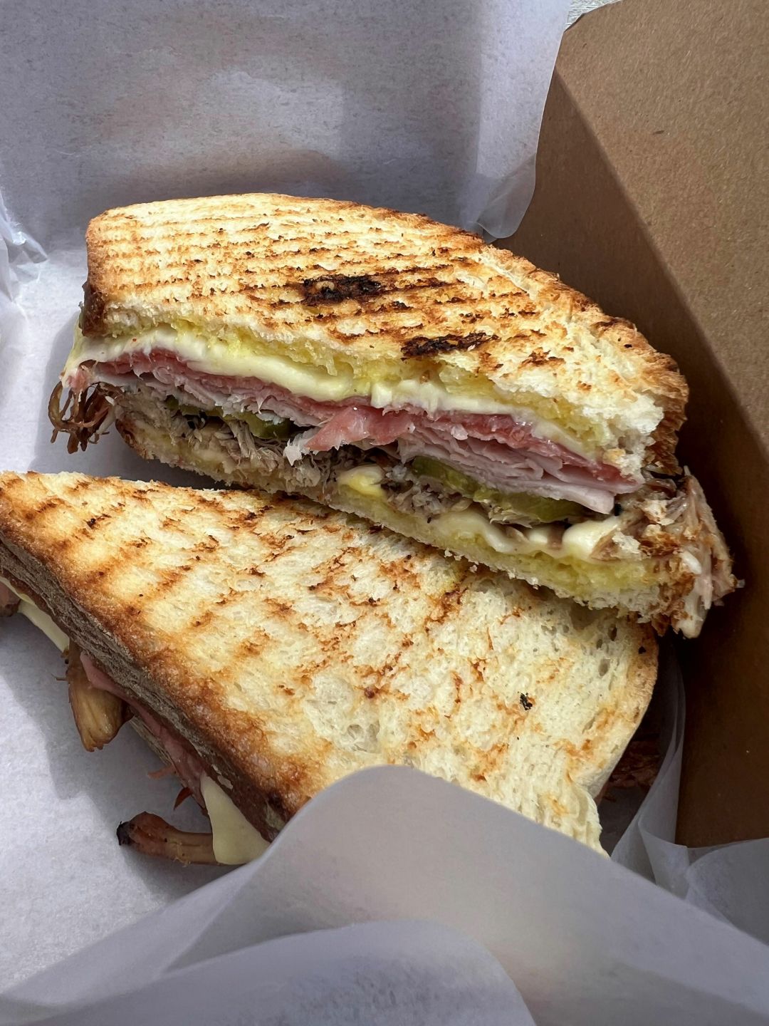 A smoked Cuban panini at Lakeside Bites.