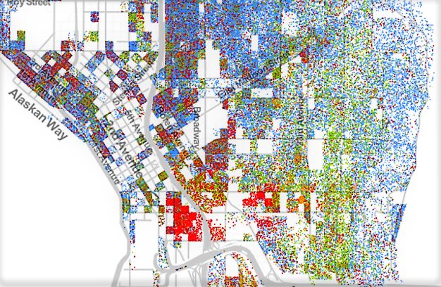 Joe wolf 2010 us census block level mapped by race ethnicity kvjofn