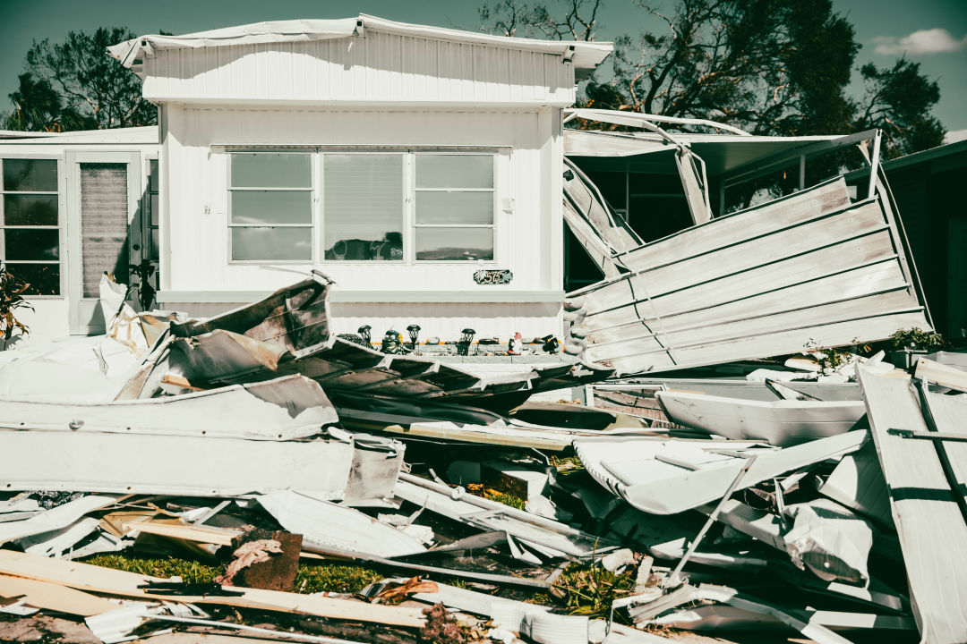 Destruction caused by Hurricane Ian in North Port.