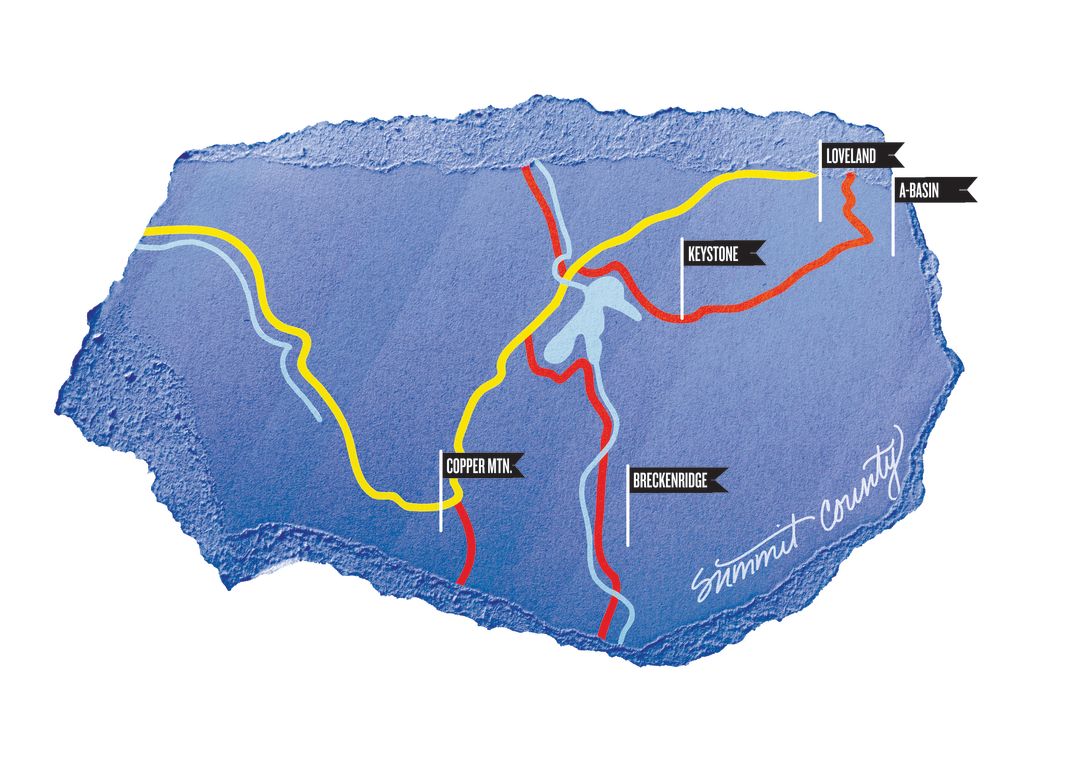 Colorado summit home runs ski map winter 2016 bxj85l