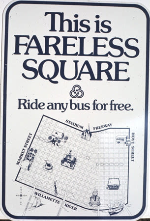 1975 fareless square sign pdc v03e9w
