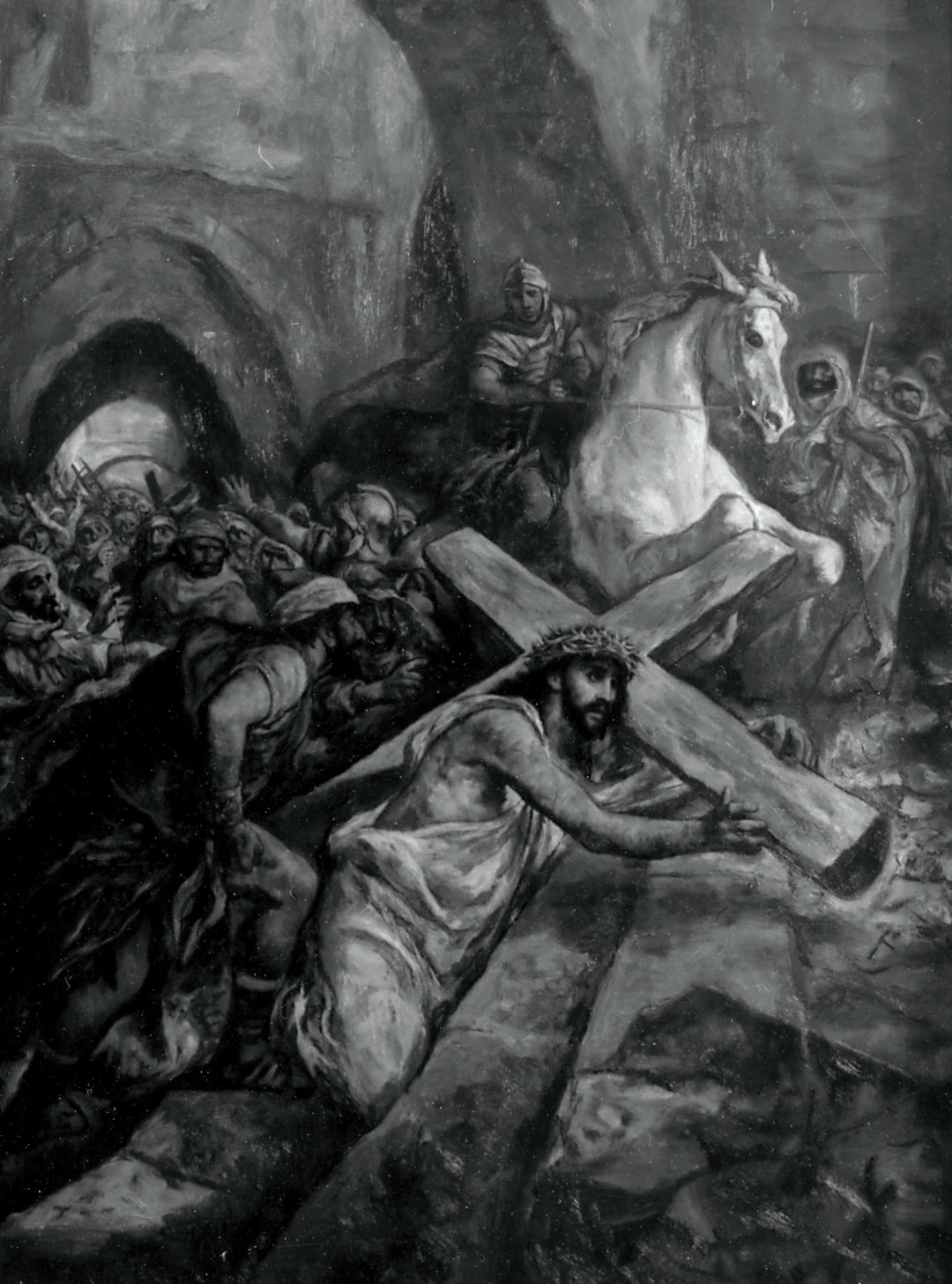 One of Ben Stahl’s Museum of the Cross paintings that was stolen in 1969.