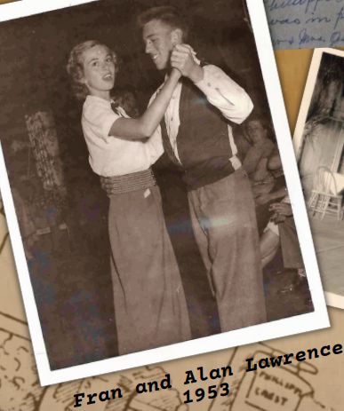 Old black and white photo of clubhouse members dancing.