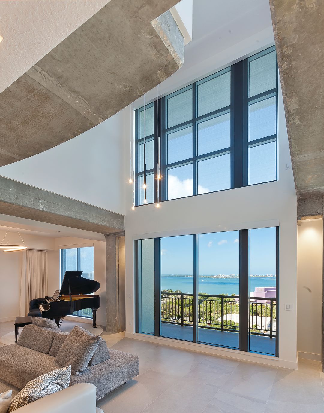 Deborah Hamm's Alinari condo has gorgeous views of Sarasota Bay and the Van Wezel Performing Arts Hall.