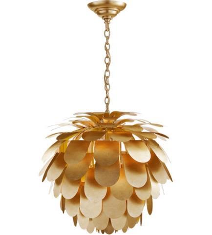 Visual comfort e.f. chapman modern cynara large chandelier in gild xqdvtr