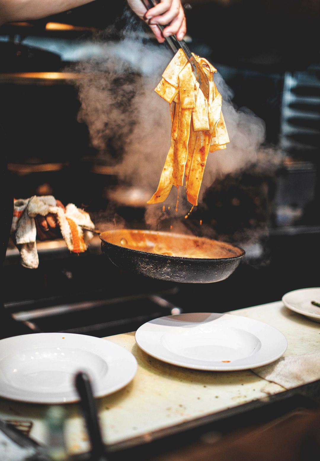 Homemade pappardelle at Marcello Ristorante Italiano.