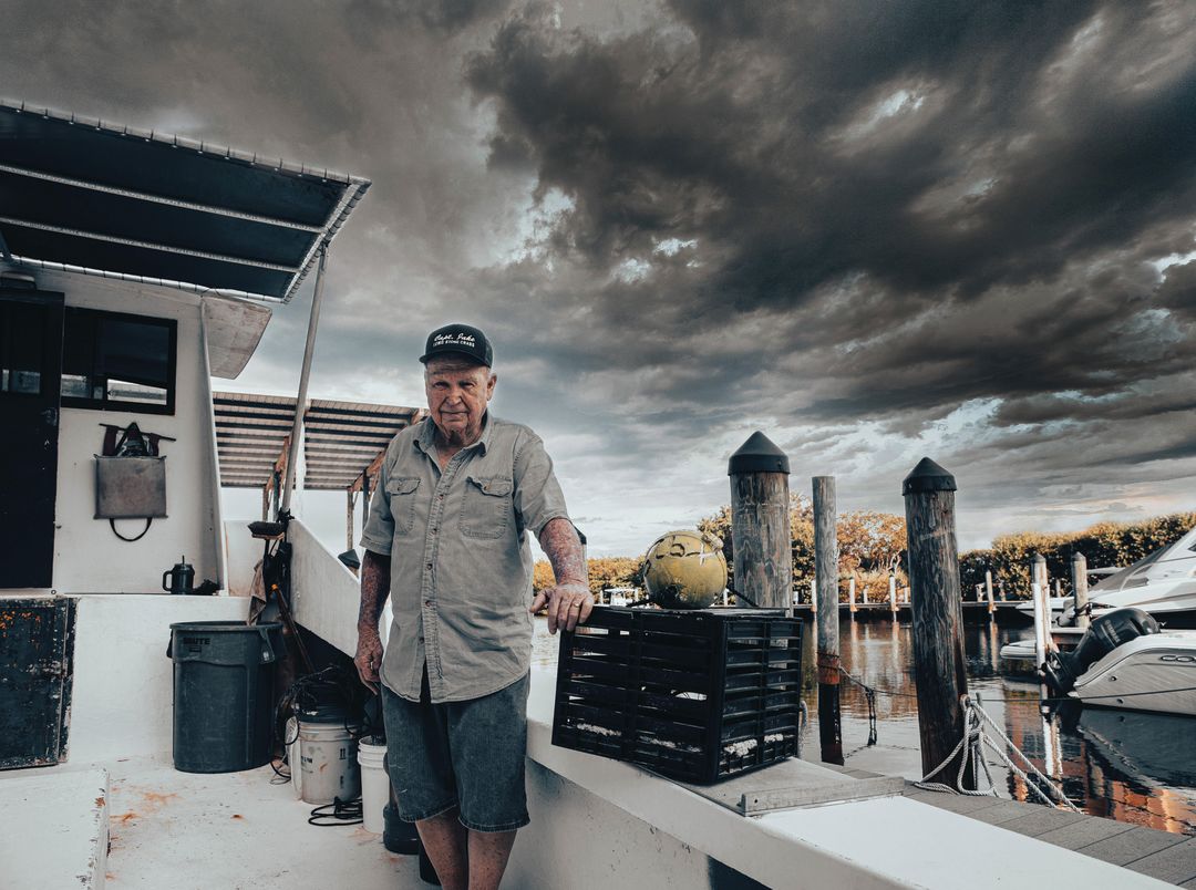 Miles Lewis has been catching stone crabs for 62 years.