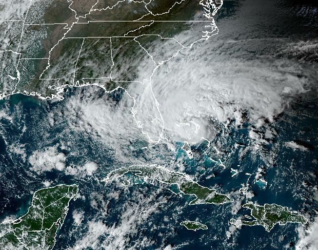 Tropical Storm Nicole is forecast to become a hurricane before making landfall tonight.