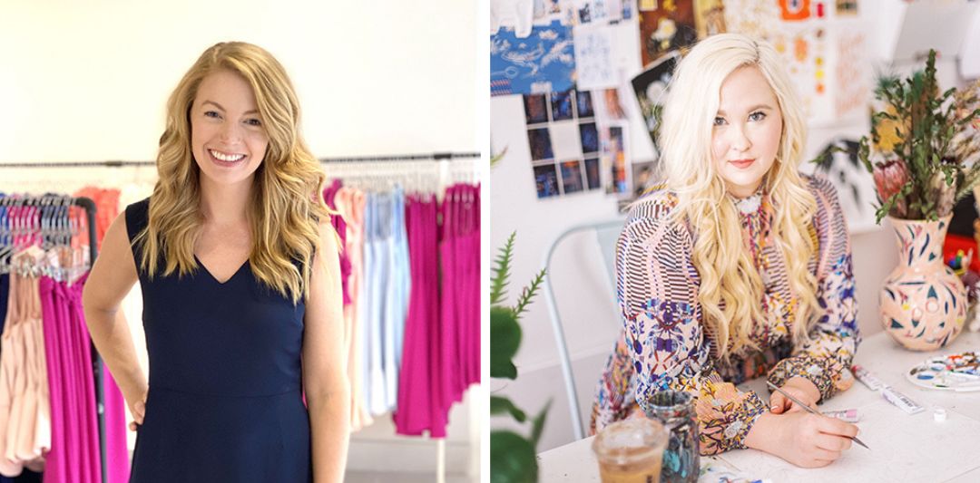 Designer Camilyn Beth Leavitt, left, and illustrator Shannon Kirsten Couch, right