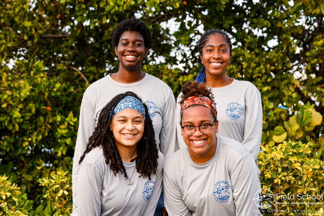 The founders of Minorities in Shark Sciences program are Jasmin Graham, Carlee Jackson, Jaida Elcock and Amani Webber-Schultz.