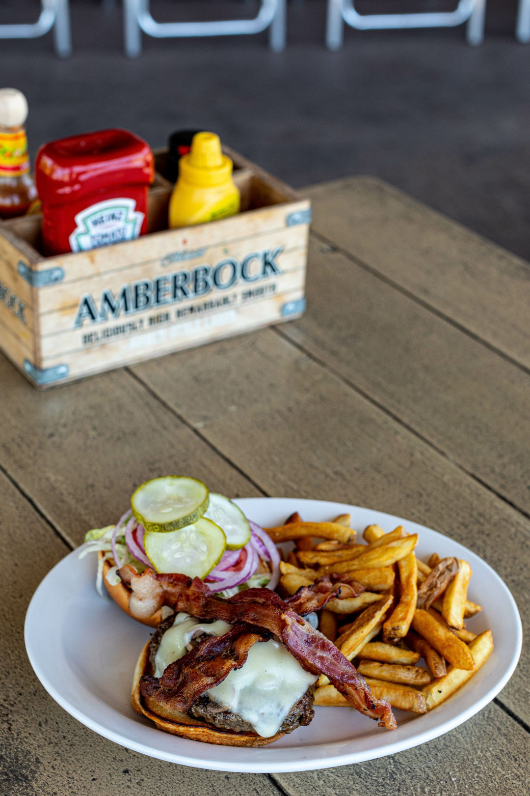 Burgers are a must when visiting Mad Moe's.