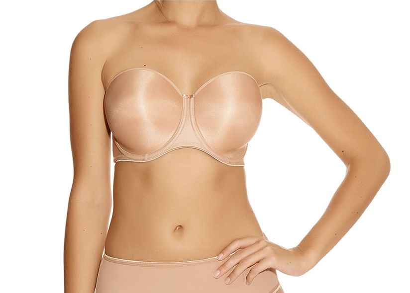 Fantasie Smoothing Molded Strapless Bra in Nude - Busted Bra Shop