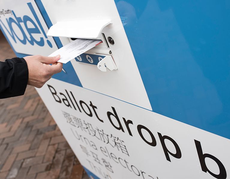 dropbox for voting ballots near me