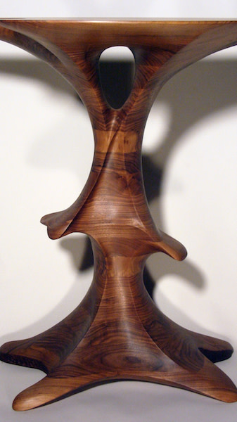 Michaelwilson hallway console in stack laminated walnut fvdbpb