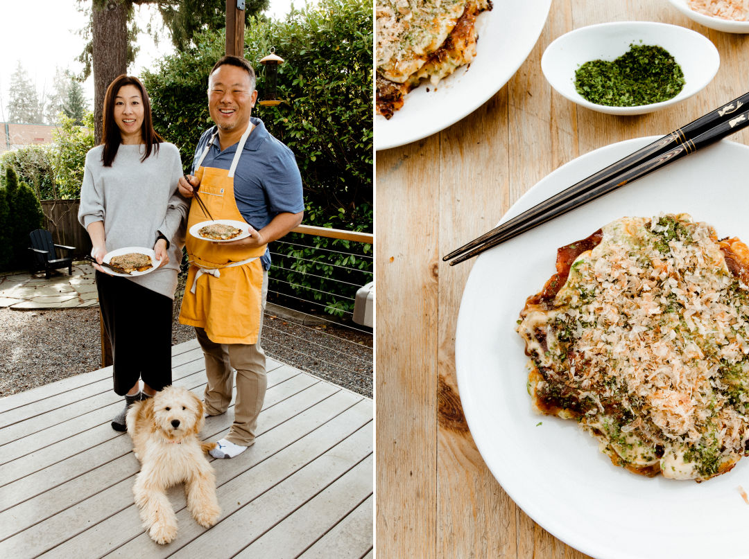 Okonomiyaki Recipe (Japanese Grilled Savory Pancakes with Pork and Seafood)  - Cooking with Dog