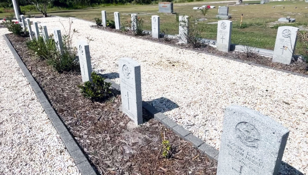 The RAF plot at Oak Ridge Cemetery in Arcadia.