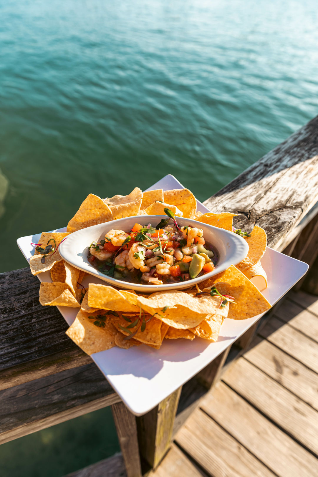 Shrimp ceviche at Pop's Sunset Grill.