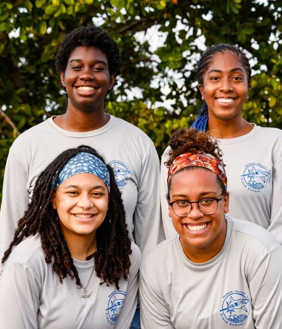 The founders of Minorities in Shark Sciences program, a recipient of the Barancik Foundation's latest round of grant funding, are Jasmin Graham, Carlee Jackson, Jaida Elcock and Amani Webber-Schultz.