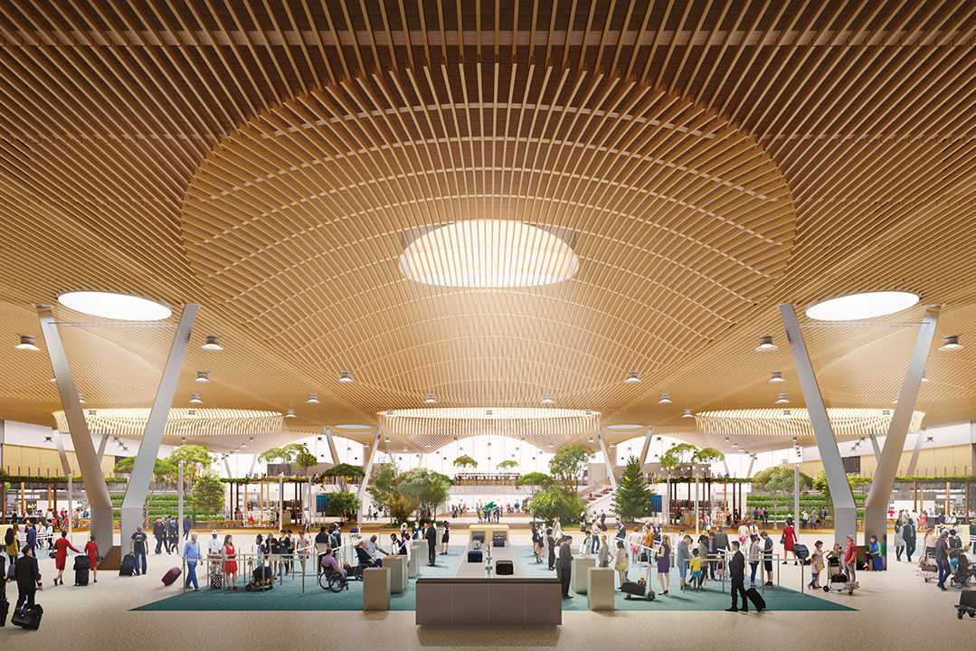 PDX Is Getting a Stunning New Roof Made of 2.5 Million Feet of Timber