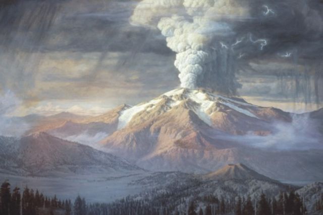Crater lake rockwood painting xbwkpy hli8pq