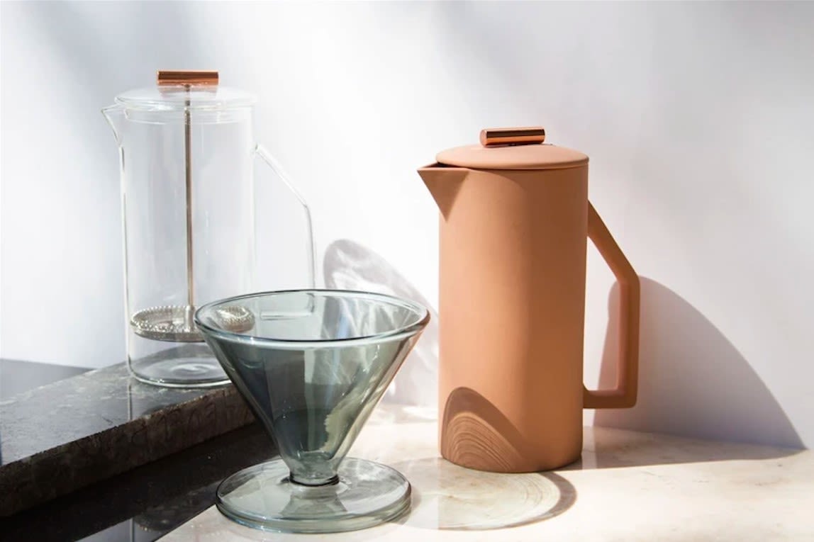 Ceramic French Press - Sand