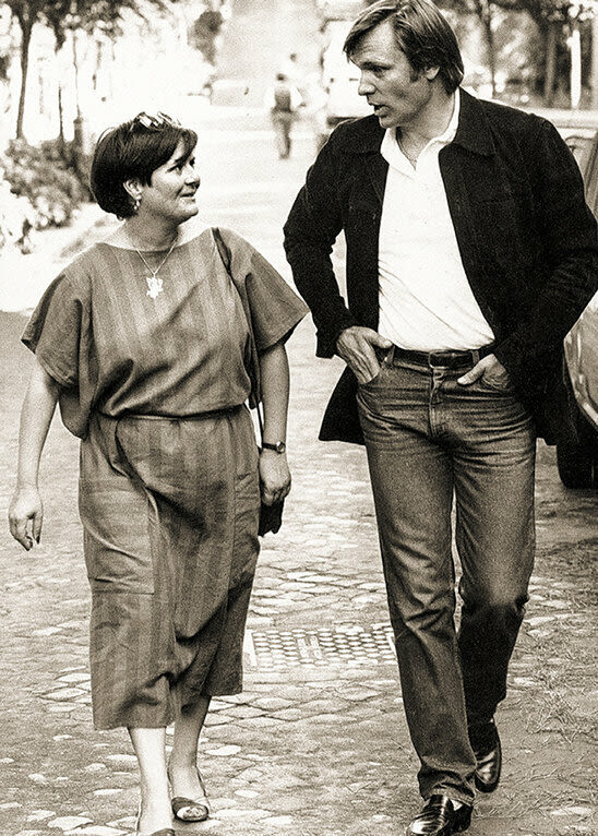 Joan Borsten and Oleg Vidov in Rome in 1985