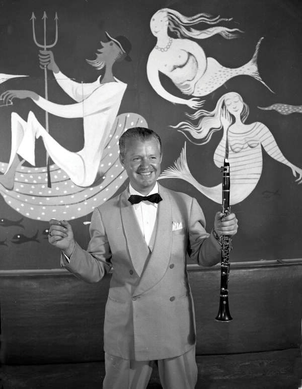Band leader Rudy Bundy inside the casino.