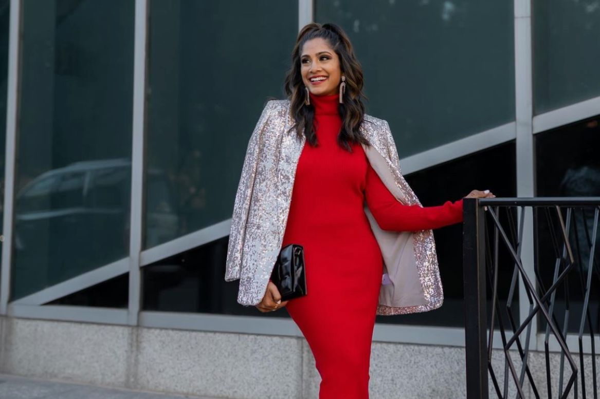Style A Valentine's Day Look With Houston Blogger Vidhya Ramachandra ...