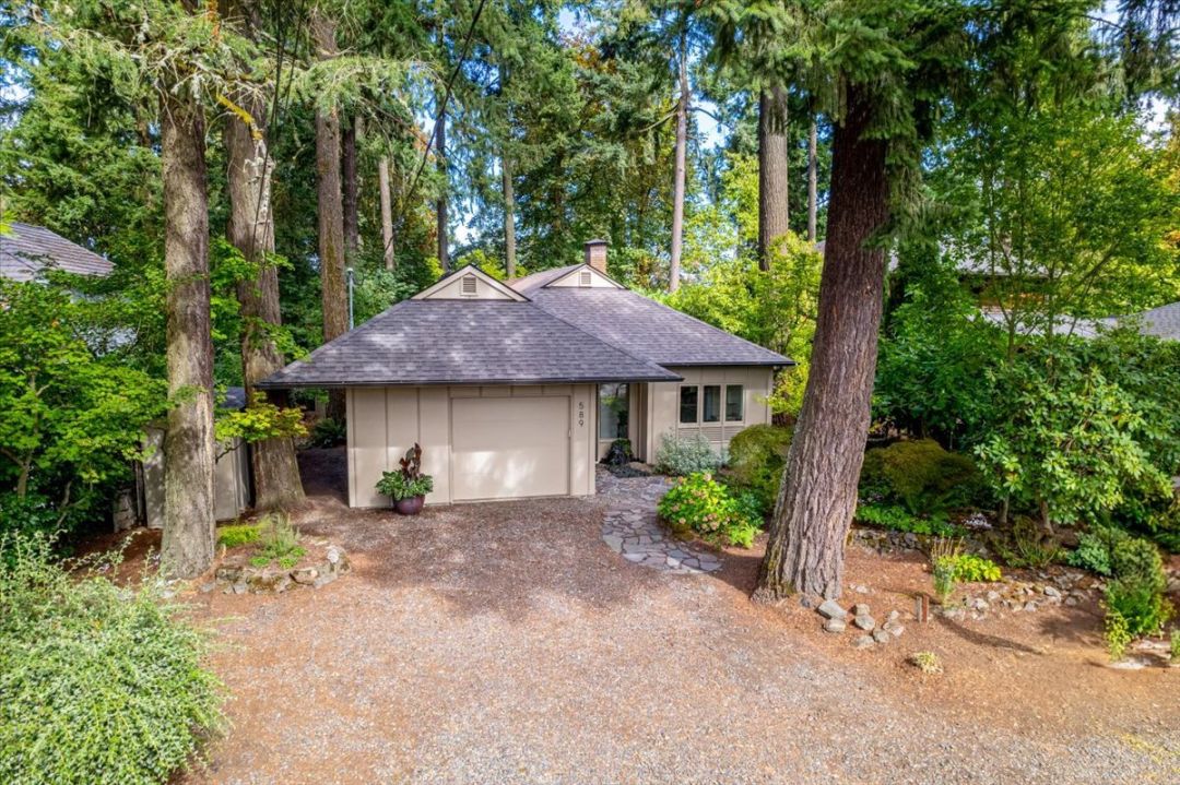 The exterior of one of the Portland area's seven famed Plywood Houses.