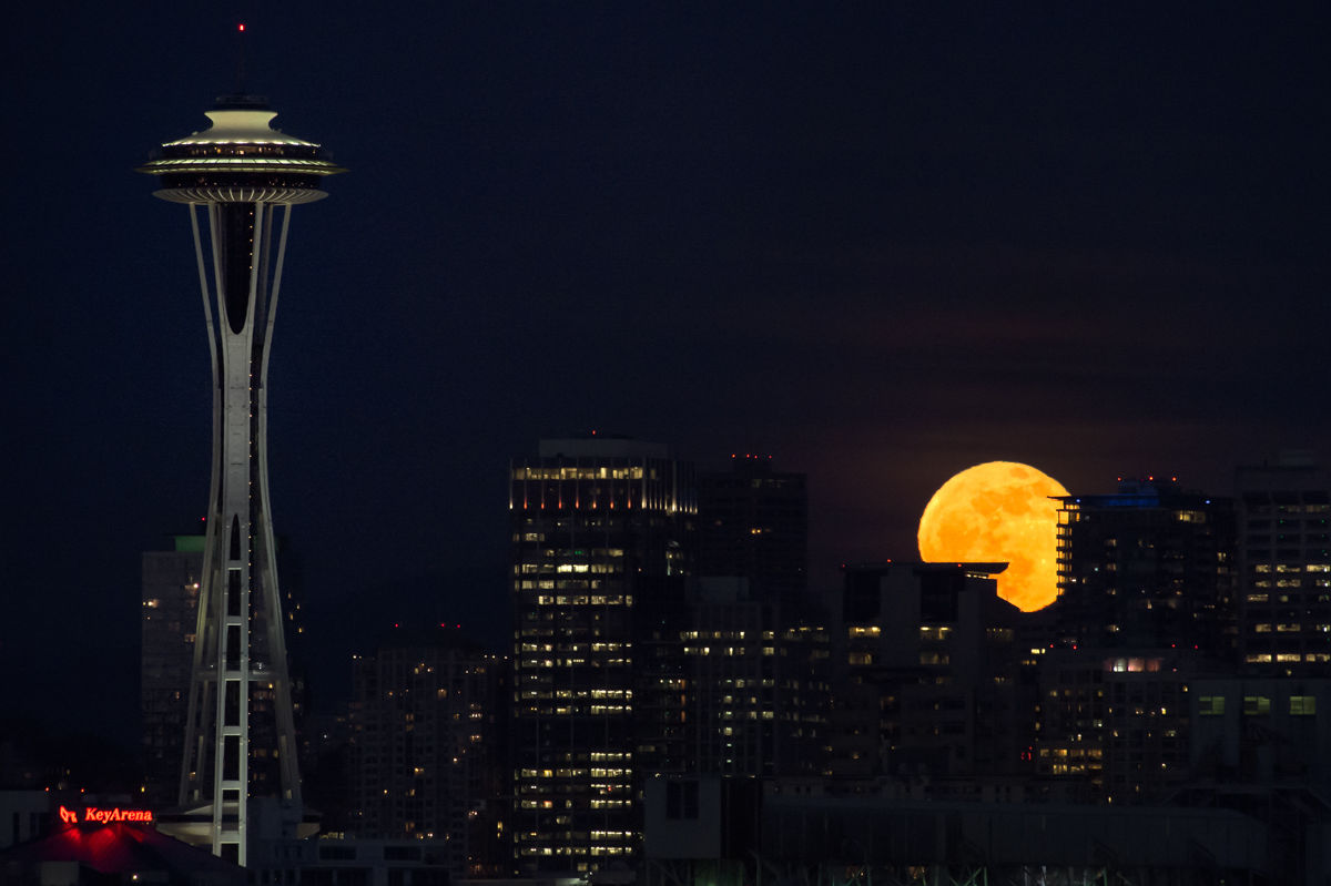 Another Supermoon Graces Seattle's Skies Tonight Seattle Met