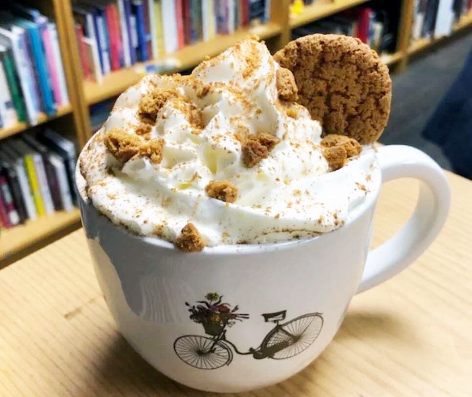 Gingerbread hot chocolate from Shelf Indulgence Café