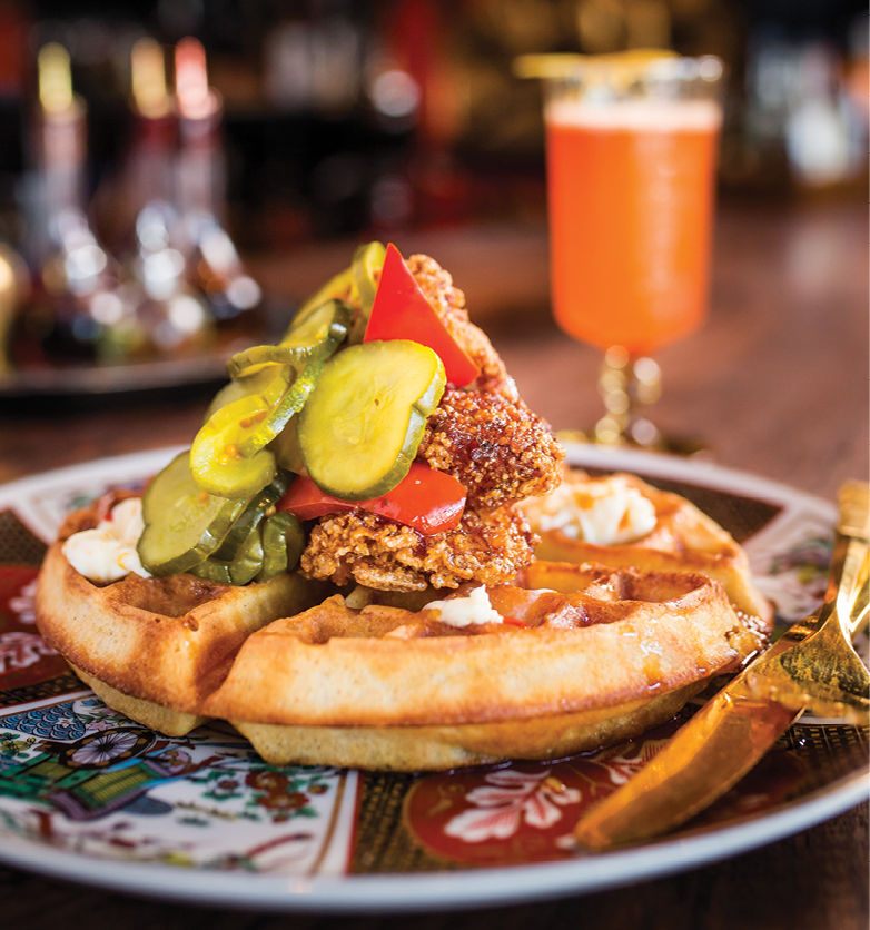 Chicken and waffles expatriate val2qv