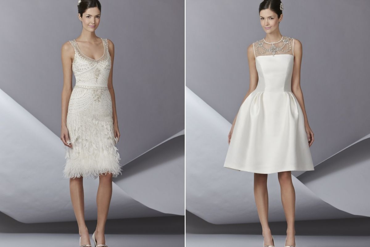 carolina herrera short wedding dress