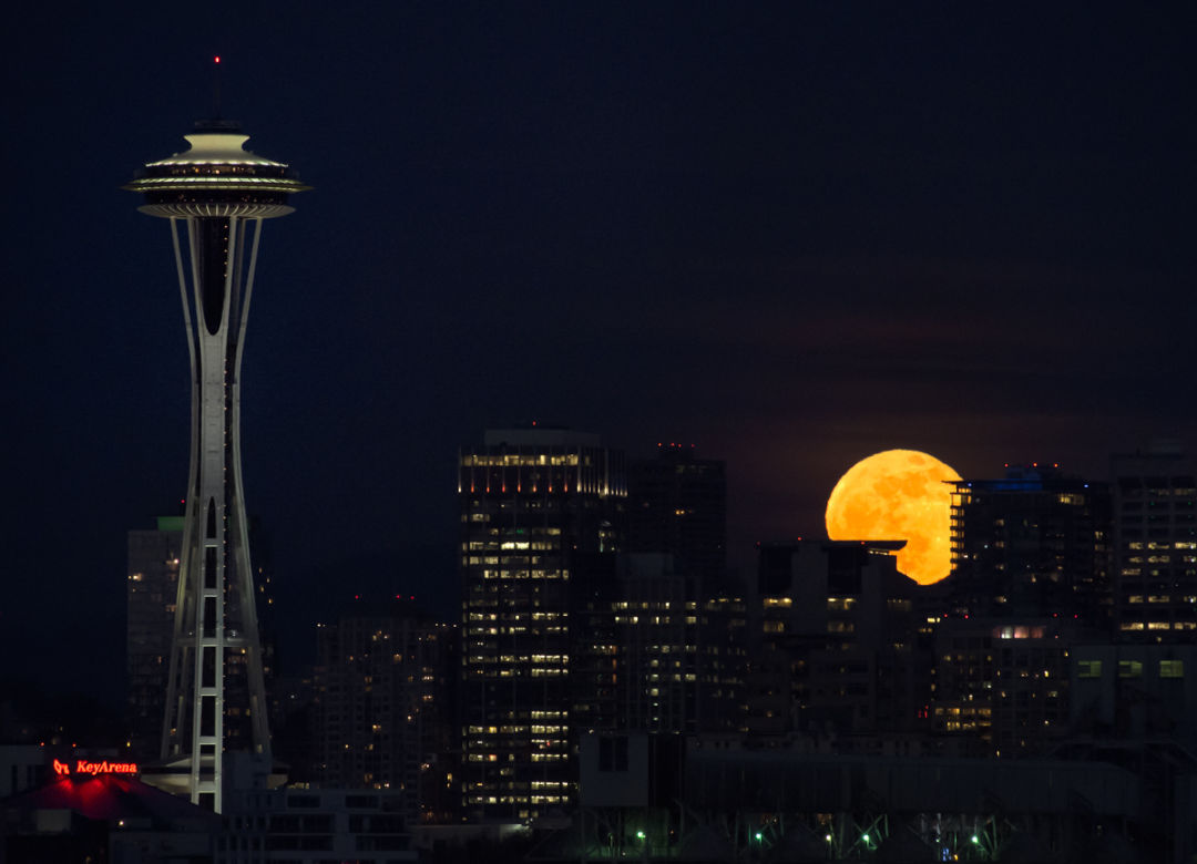 Another Supermoon Graces Seattle's Skies Tonight Seattle Met