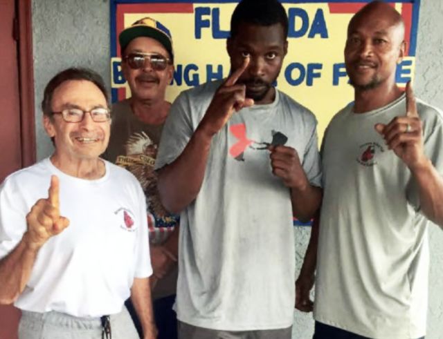 Wilen with Dr. Edward Mosley, Johnnie Langston and Johnny Williams.