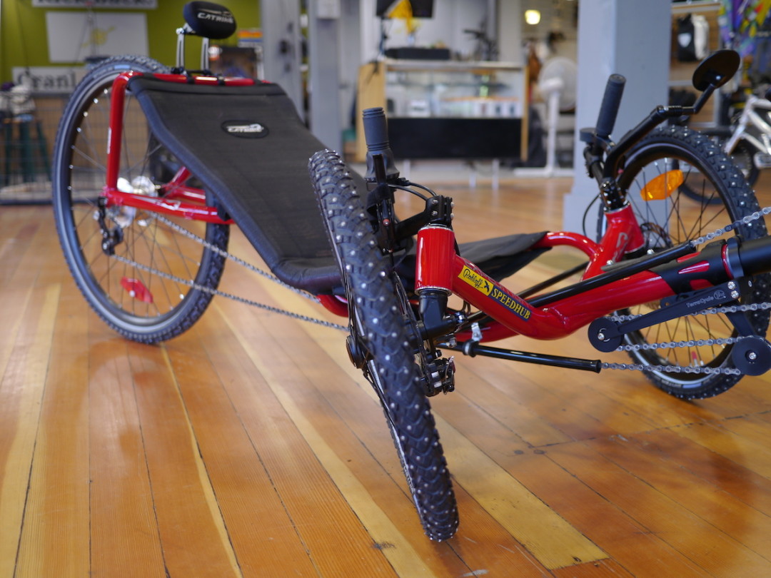 wooden recumbent trike