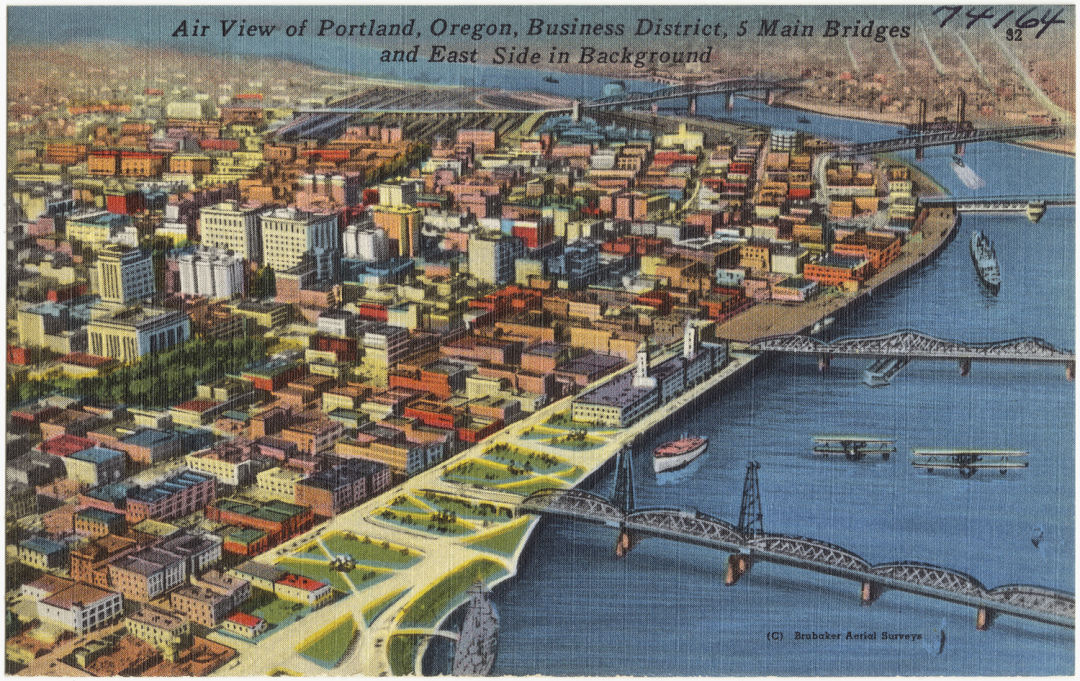 Portland oregon postcard f4al2y
