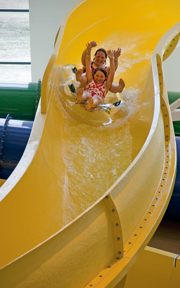 Evergreen aviation museum water slide fvcoz5