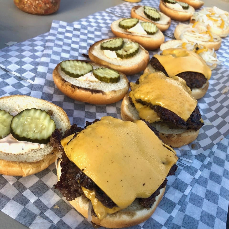 Double Smash Burger - Martin's Famous Potato Rolls and Bread