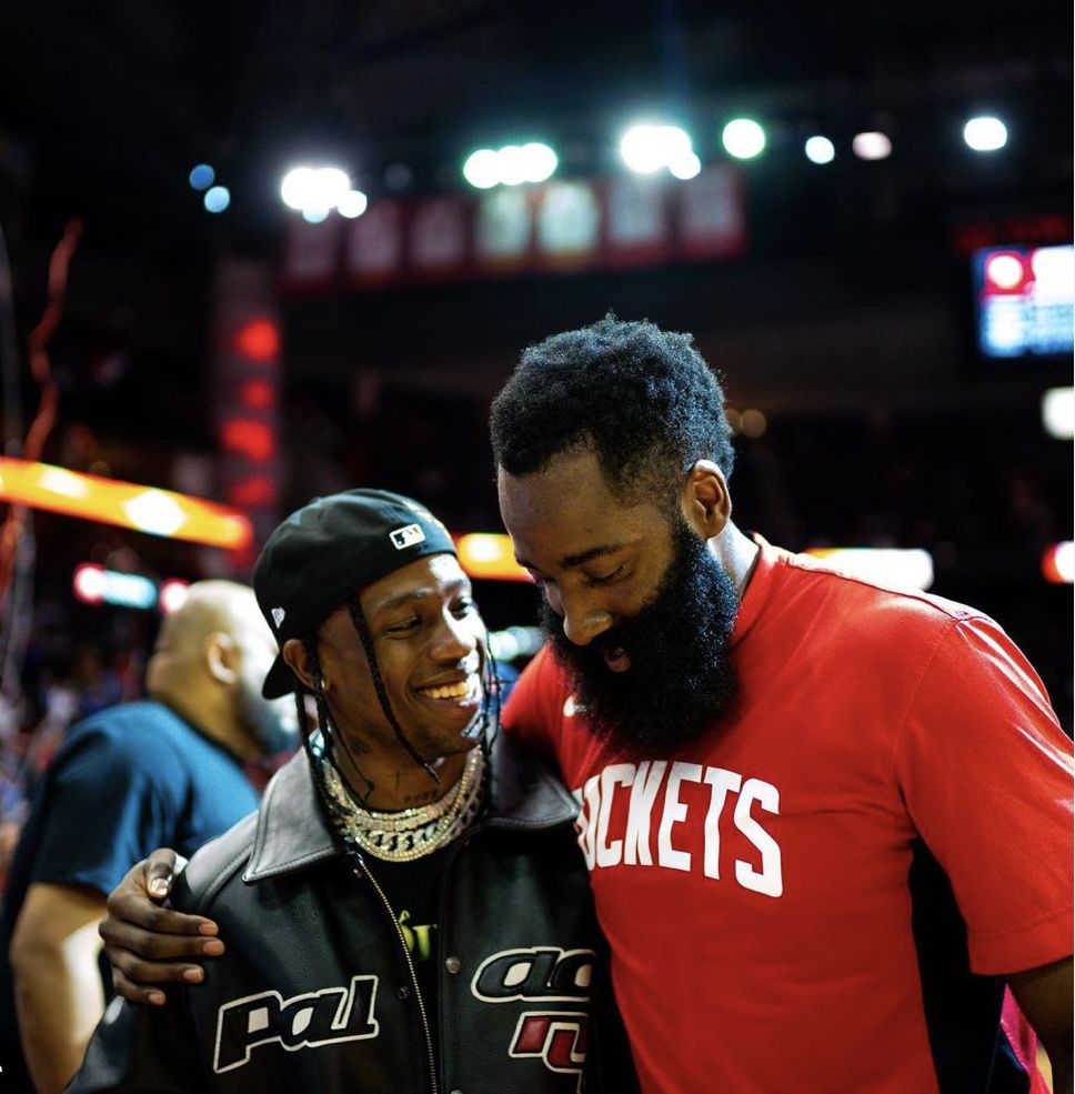 Rapper Travis Scott designs special shirts for Houston Rockets fans