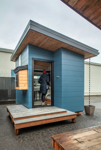 These Tiny Home Inspired Sleeping Pods Provide Shelter For Portland S Homeless Women Portland Monthly